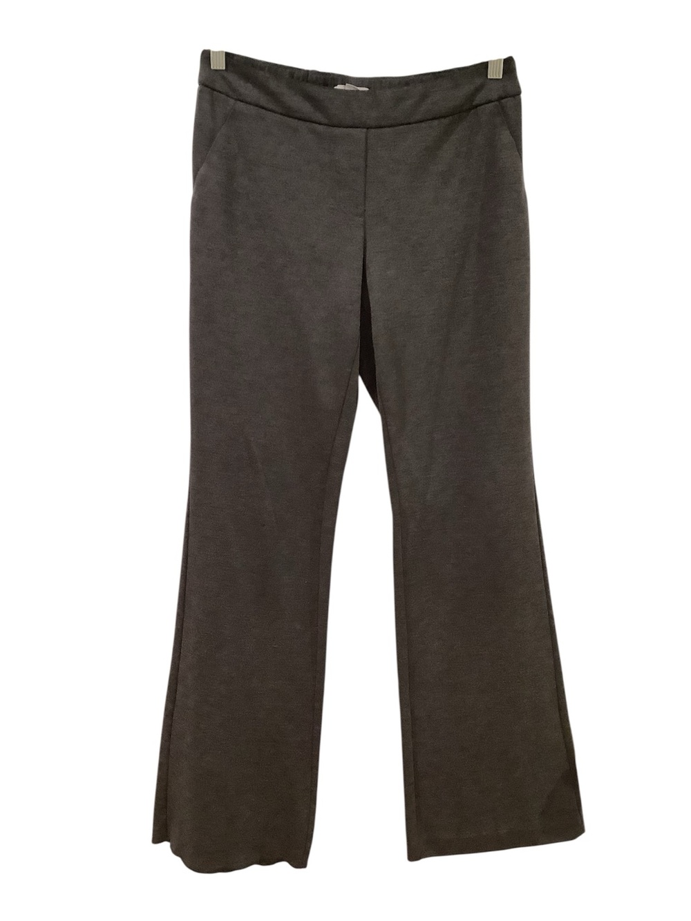 New York & Company Dark Gray Knit Flare Pants Size S